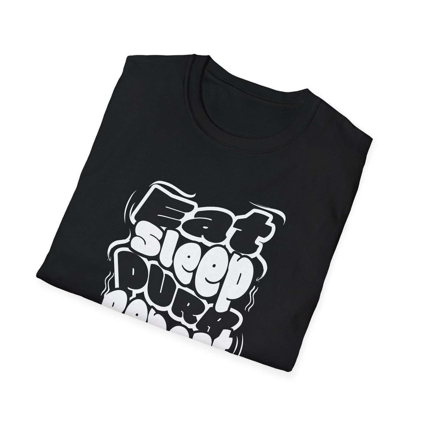 Eat Sleep Purr Repeat T-Shirt – Fun & Cozy Design for Cat Lovers | Unisex Tee