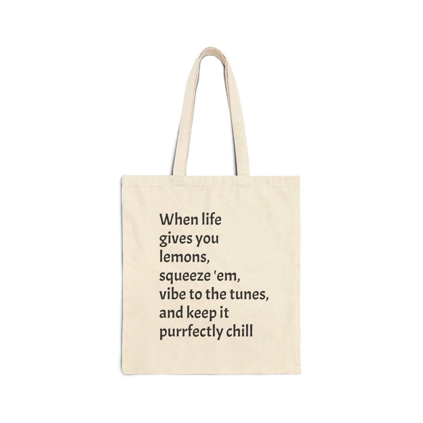 Cotton Canvas Tote Bag for Cat Lovers, Cat Mom Gift