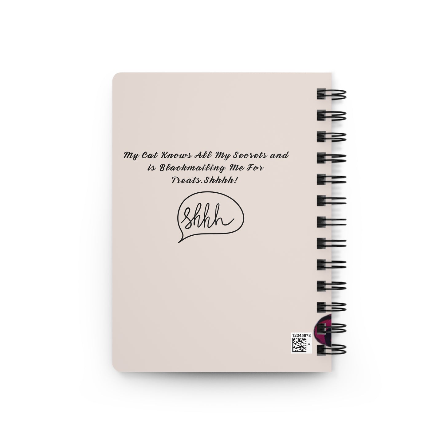 Whiskered Wisdom Journal - Cat-Themed Spiral Notebook, 150 Lined Pages, Perfect Gift for Cat Lovers