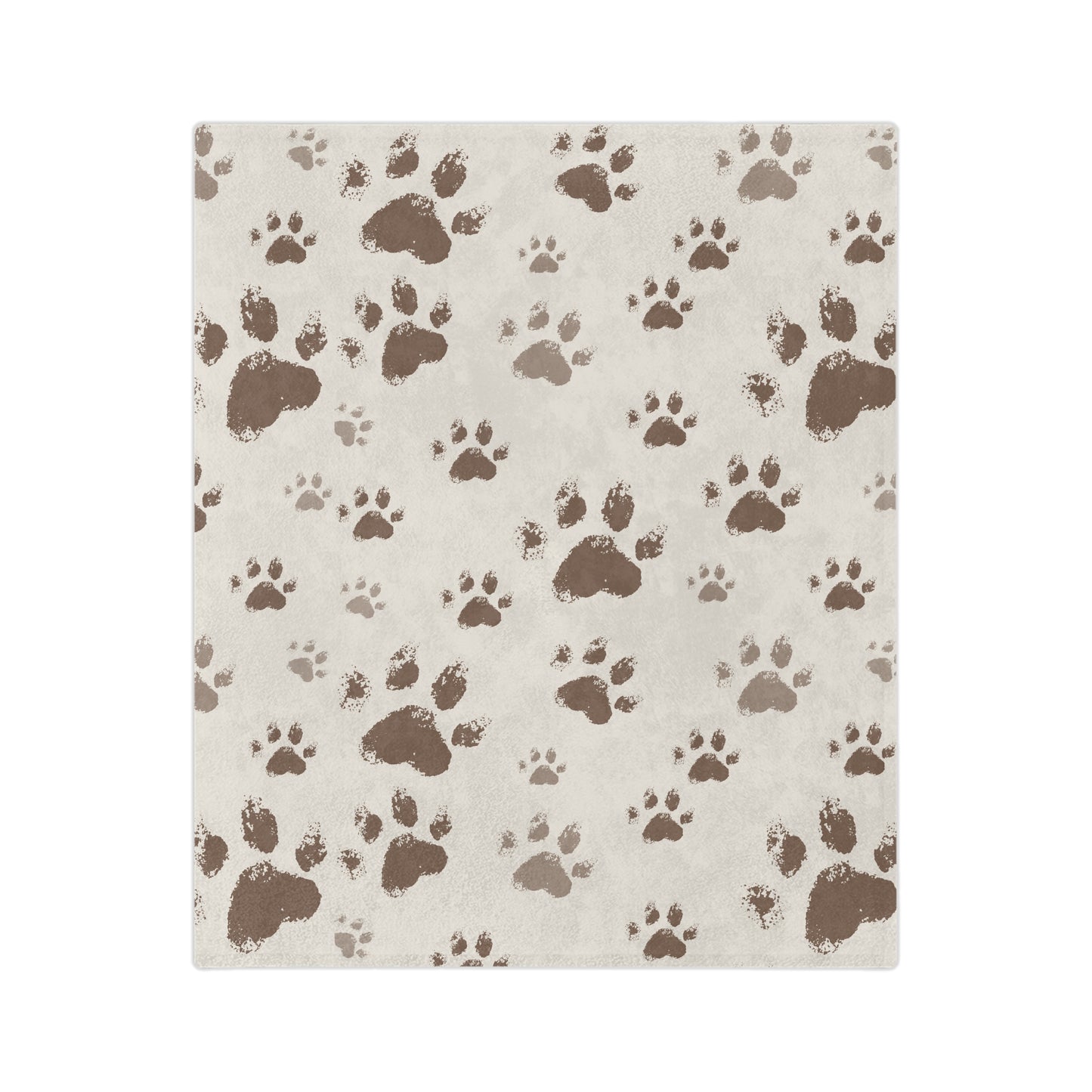 Velveteen Blanket - Soft Paw Print Blanket – Cozy & Plush for Cat Lovers
