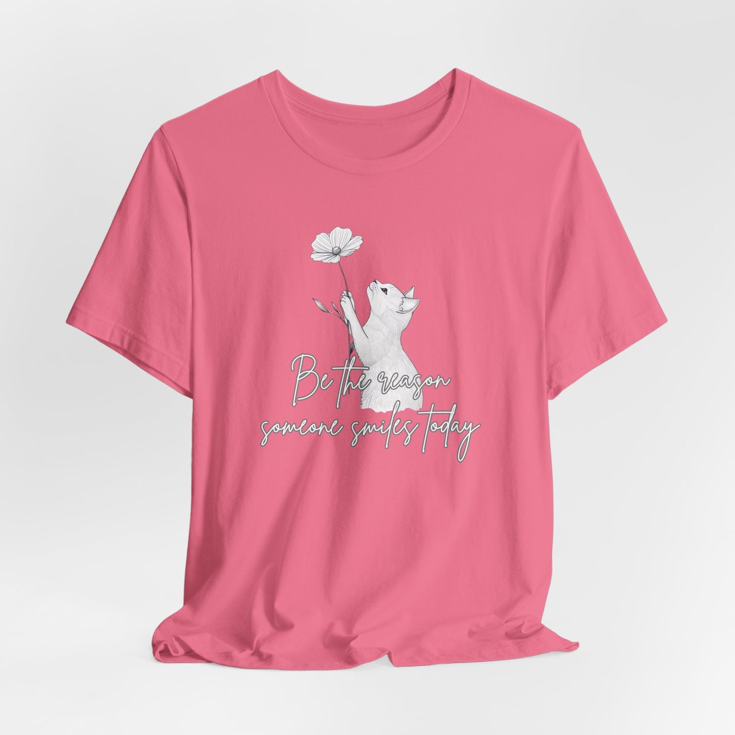 Cat Lover T-Shirt β Be the Reason Someone Smiles Today | Cute, Positive & Uplifting Cat Tee