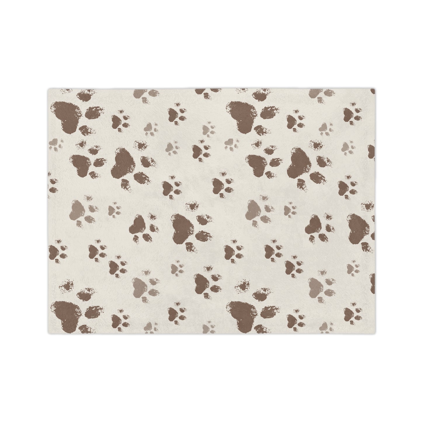 Velveteen Blanket - Soft Paw Print Blanket – Cozy & Plush for Cat Lovers