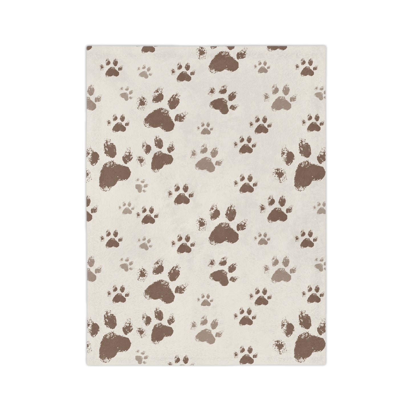 Velveteen Blanket - Soft Paw Print Blanket – Cozy & Plush for Cat Lovers