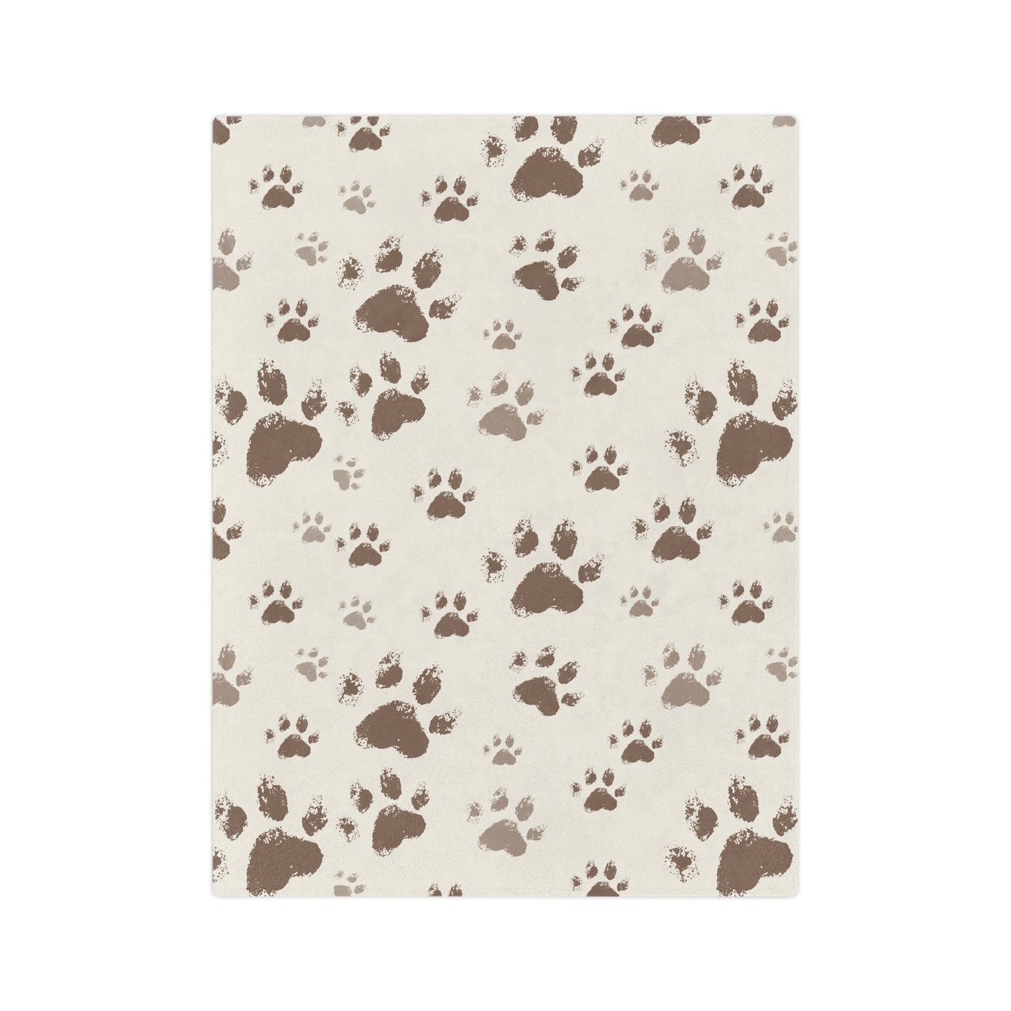 Velveteen Blanket - Soft Paw Print Blanket – Cozy & Plush for Cat Lovers