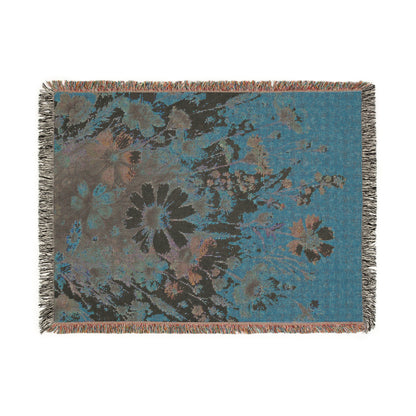 Floral Woven Blanket | Floral Throw for Nature Lovers
