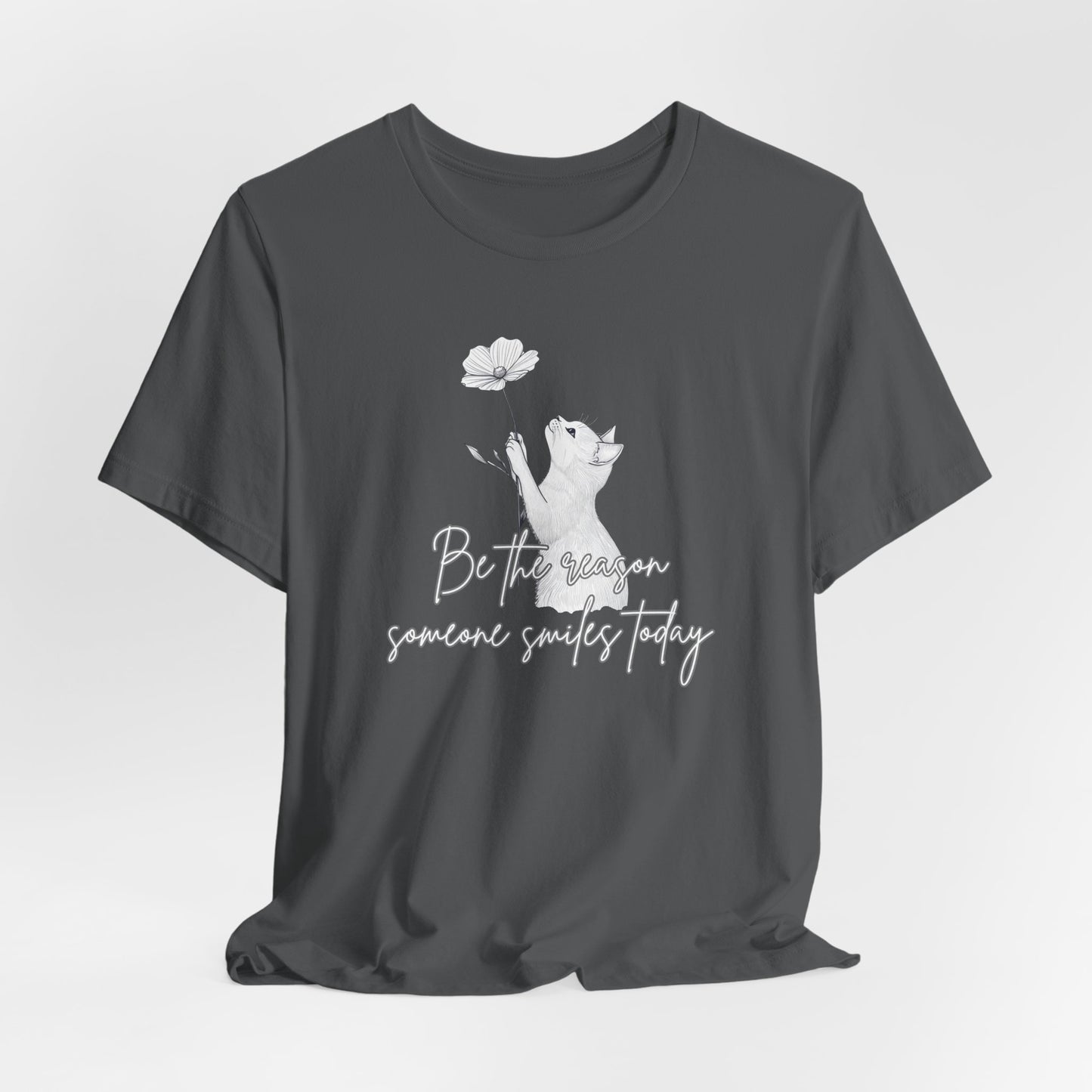 Cat Lover T-Shirt – Be the Reason Someone Smiles Today | Cute, Positive & Uplifting Cat Tee