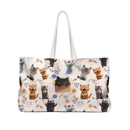 Cat Lover Tote Bag – Stylish & Spacious Cat Pattern Design | Perfect for Everyday Use