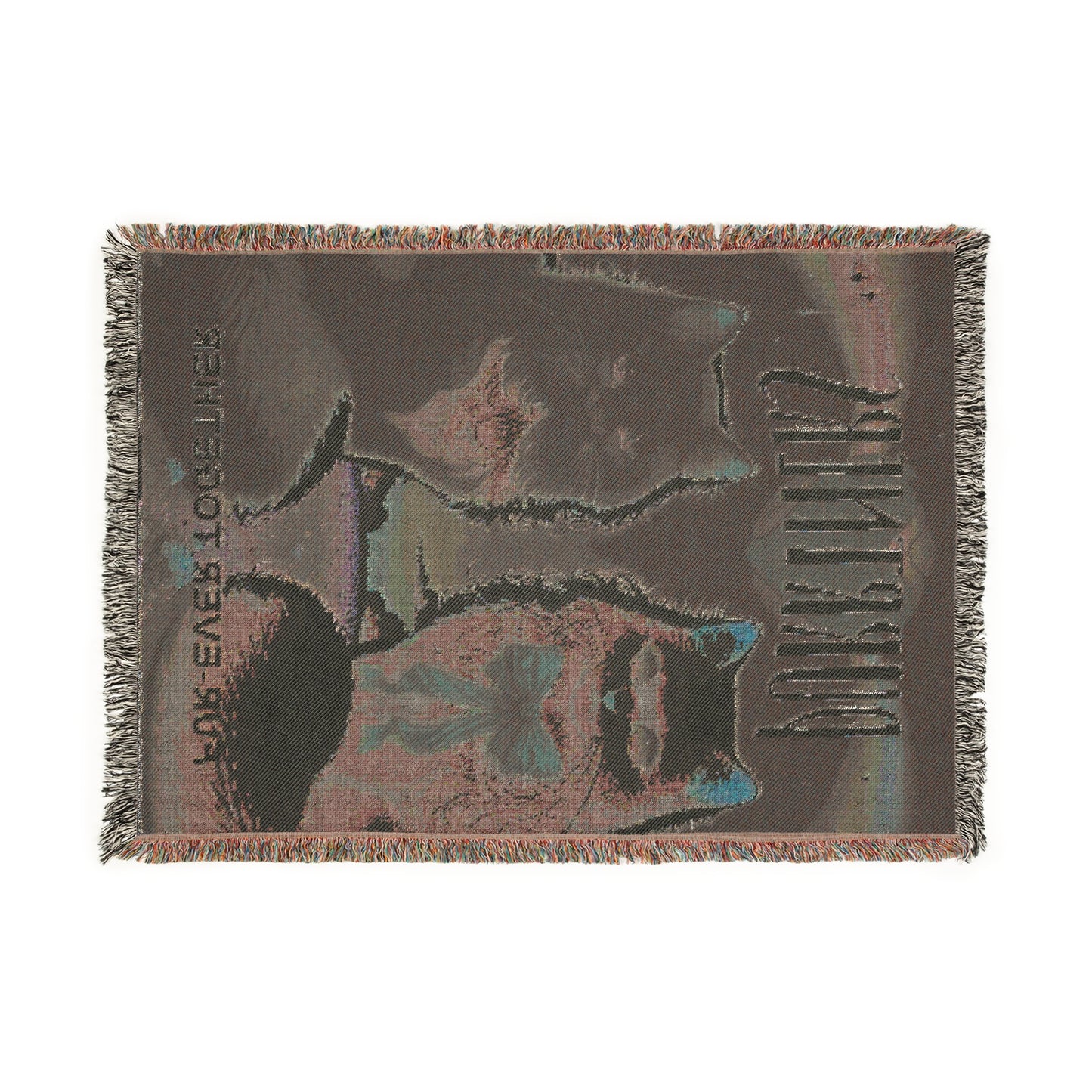 Purrtners, Fur-ever Together Woven Blanket  | Cozy Cat Lover’s Home Décor