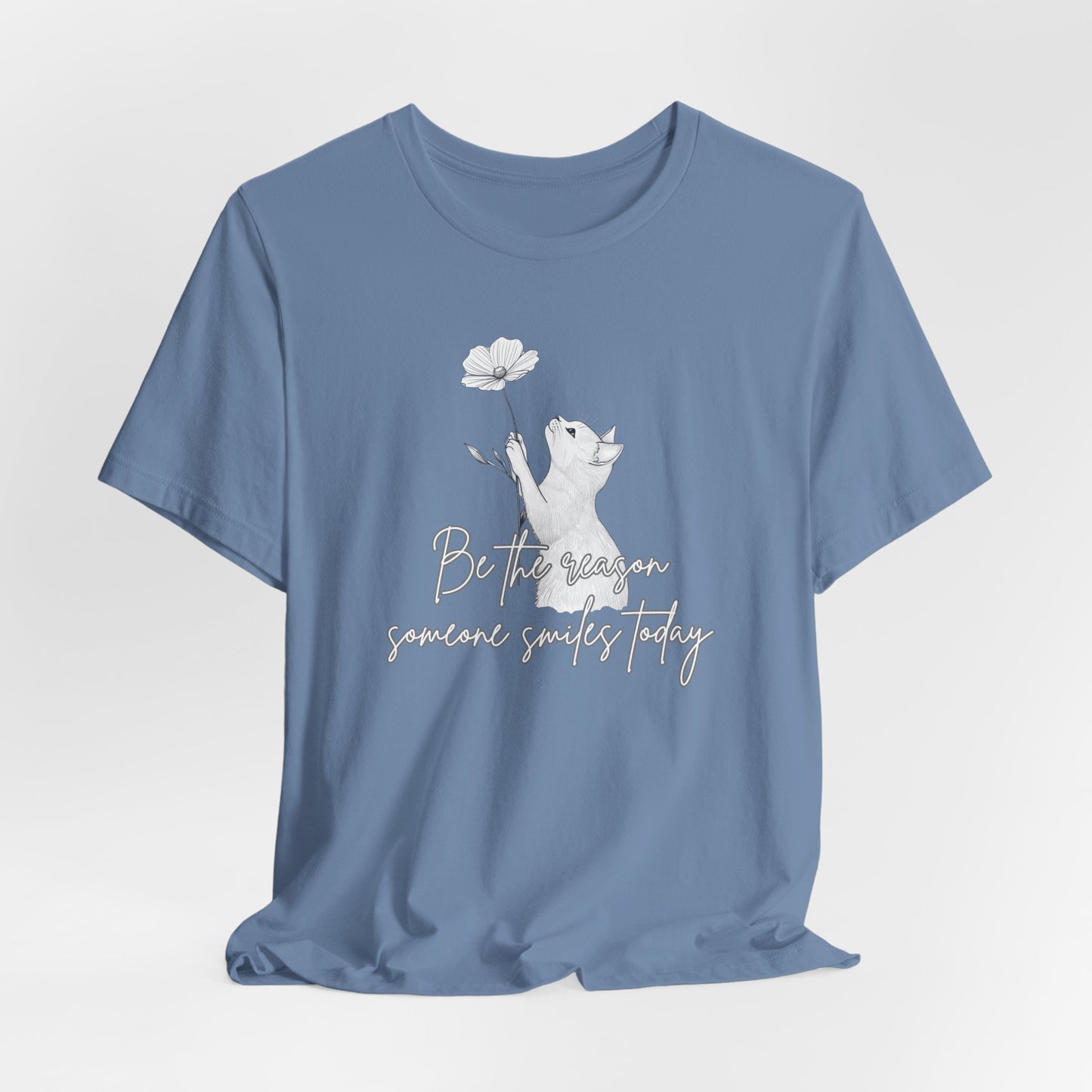 Cat Lover T-Shirt – Be the Reason Someone Smiles Today | Cute, Positive & Uplifting Cat Tee