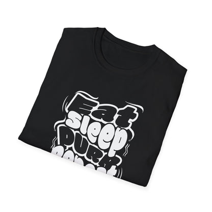 Eat Sleep Purr Repeat T-Shirt – Fun & Cozy Design for Cat Lovers | Unisex Tee