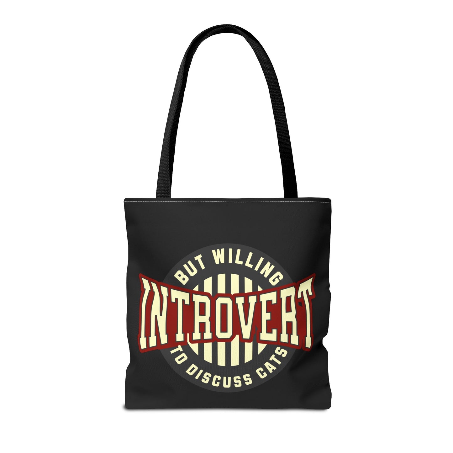 Cat Lover Tote Bag - Introvert But Willing to Discuss Cats