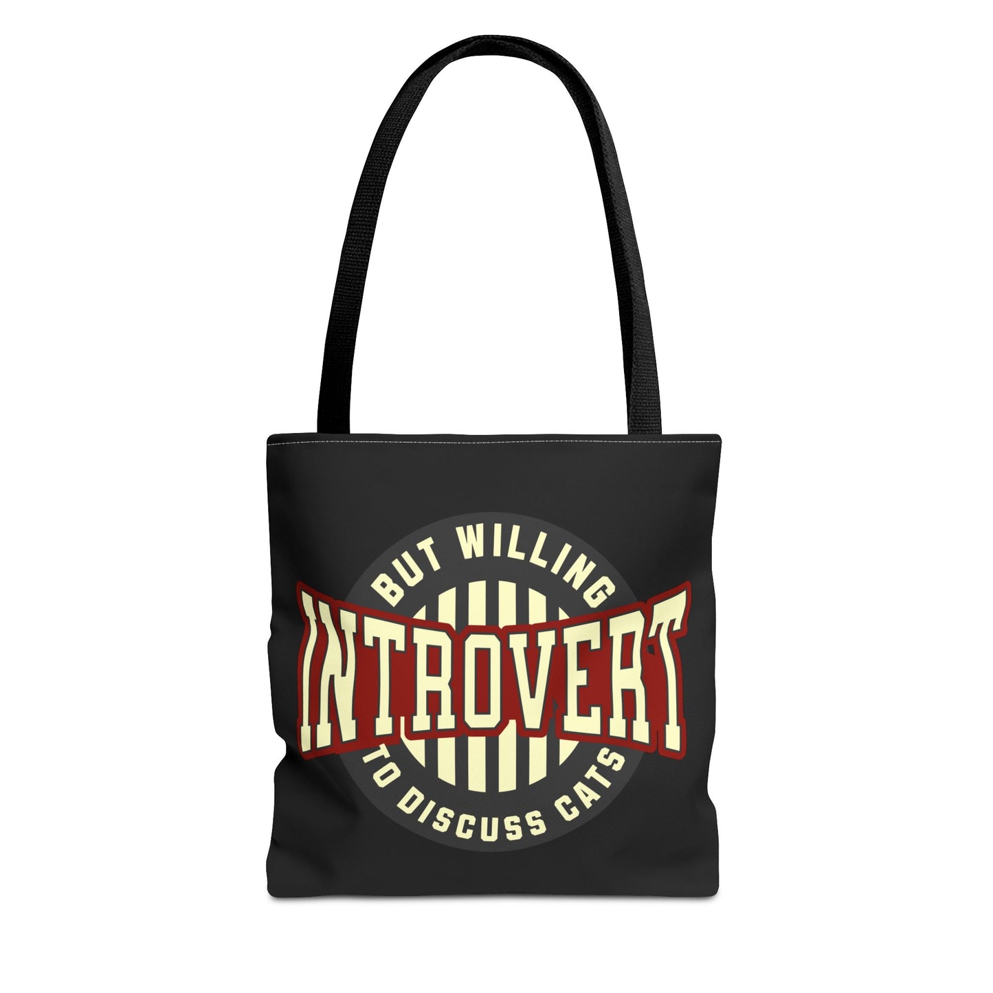 Cat Lover Tote Bag - Introvert But Willing to Discuss Cats