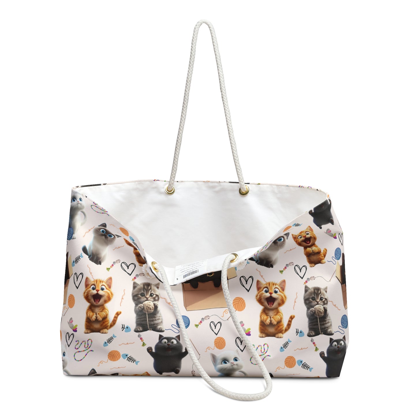 Cat Lover Tote Bag – Stylish & Spacious Cat Pattern Design | Perfect for Everyday Use