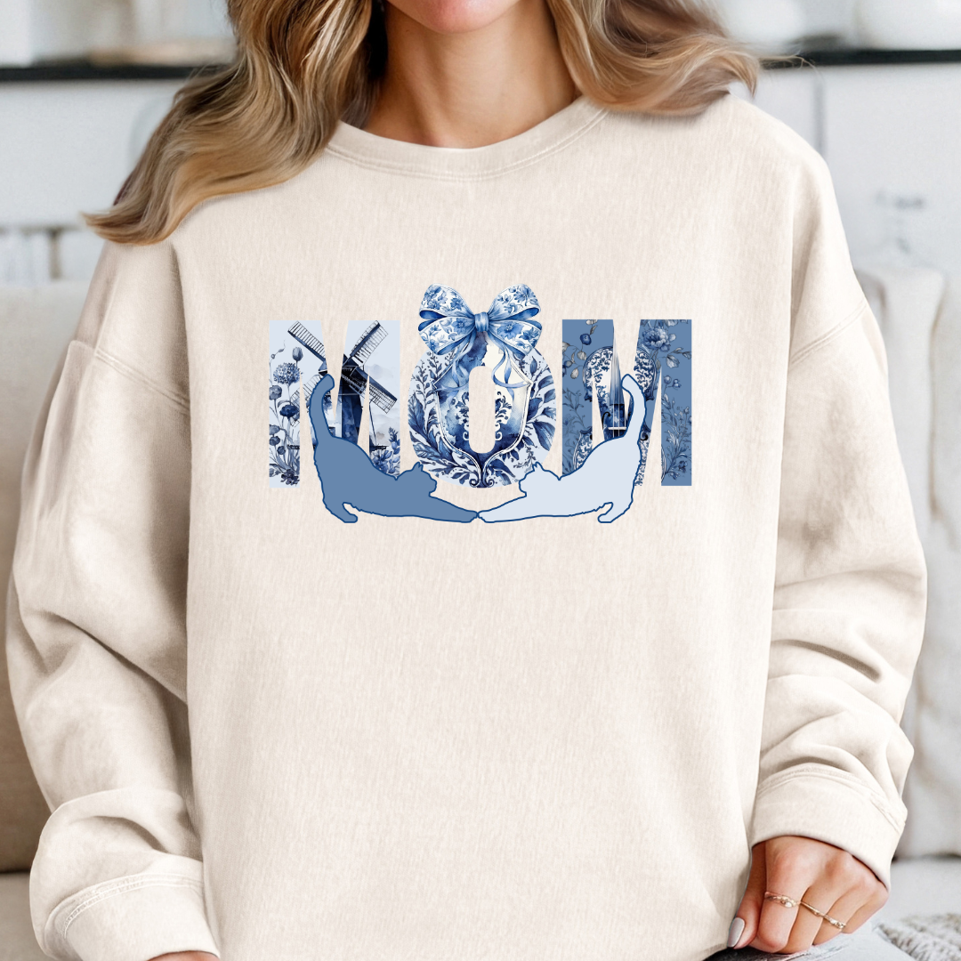 Cat Lover Sweatshirt for Stylish Cat Moms, Perfect Gift