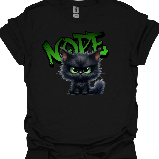 Grumpy Cat Nope Cat Lover T-Shirt  – Funny Cat Lover Apparel