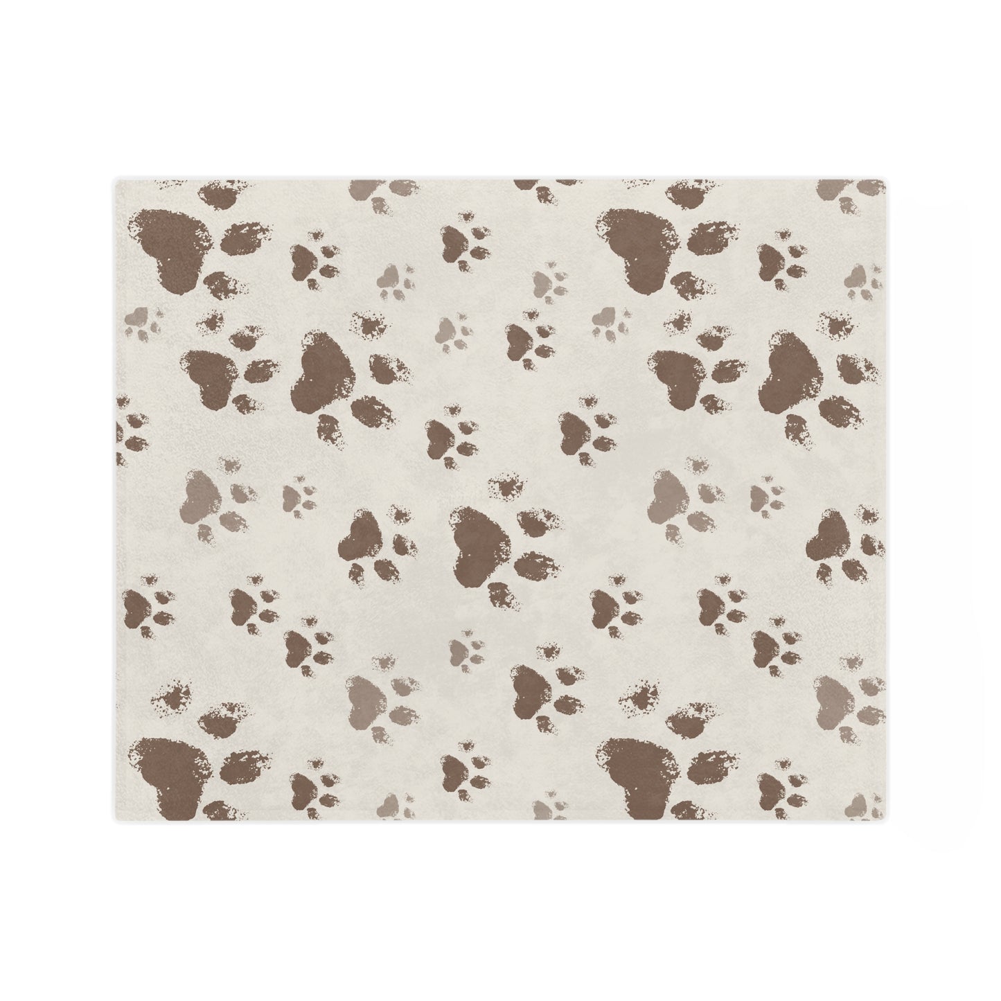 Velveteen Blanket - Soft Paw Print Blanket – Cozy & Plush for Cat Lovers