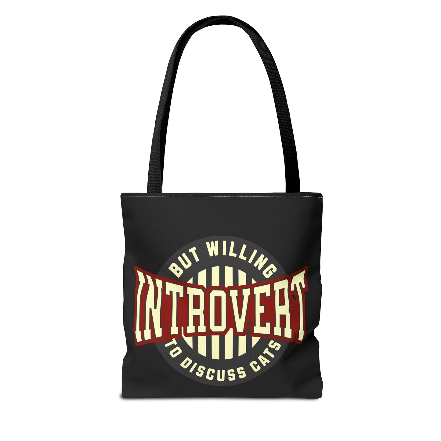 Cat Lover Tote Bag - Introvert But Willing to Discuss Cats
