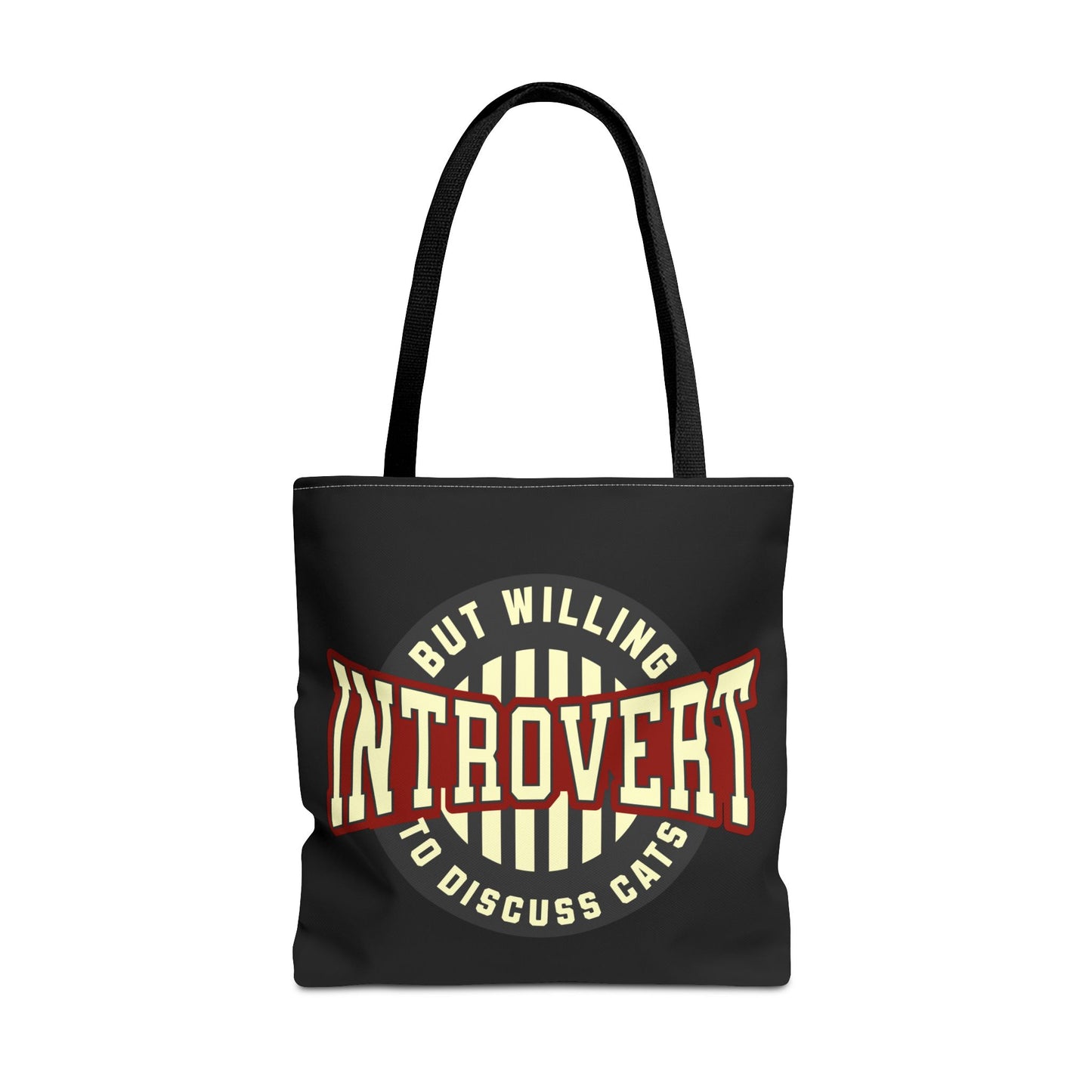 Cat Lover Tote Bag - Introvert But Willing to Discuss Cats