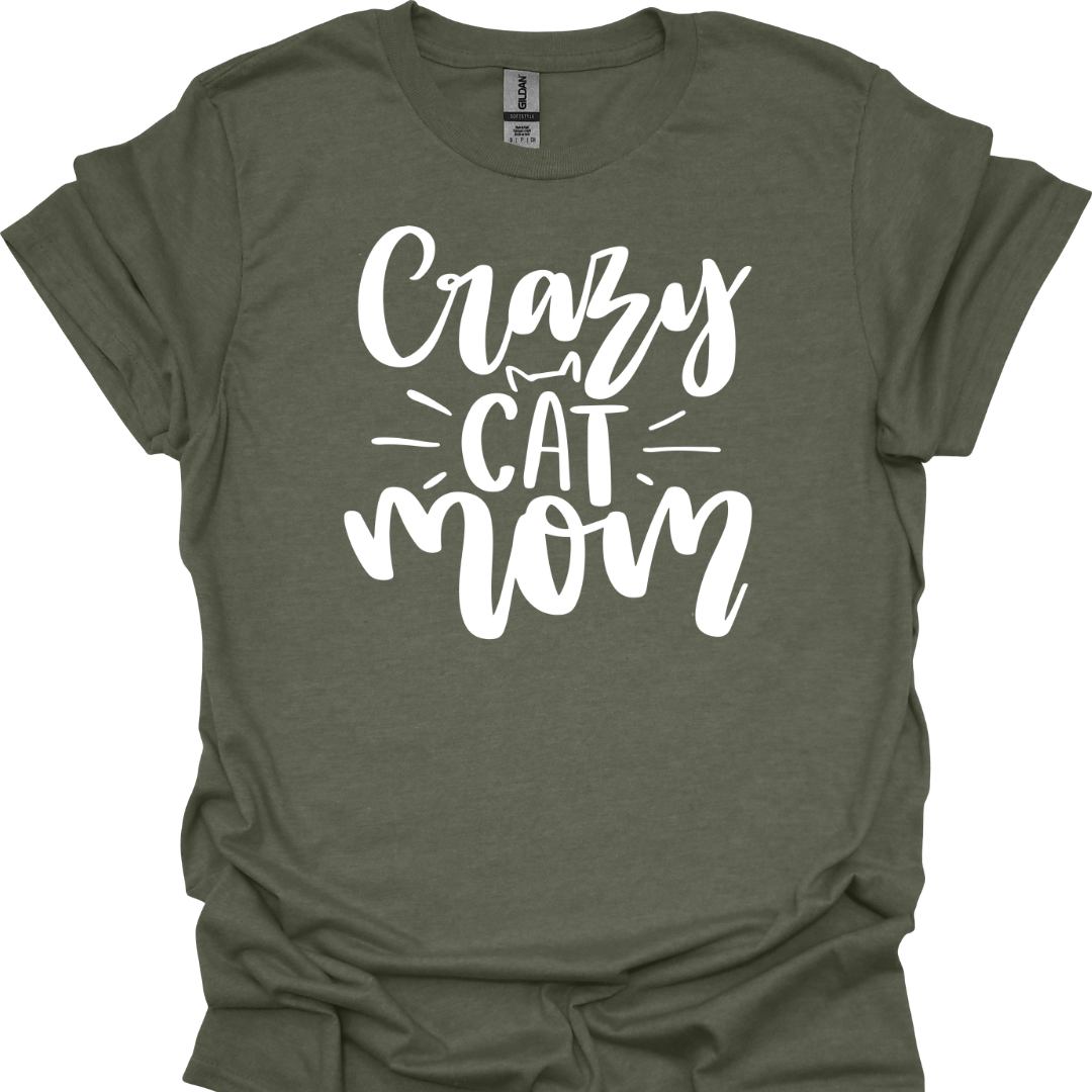 Crazy Cat Mom T-Shirt – Playful & Comfy Tee for Proud Cat Moms