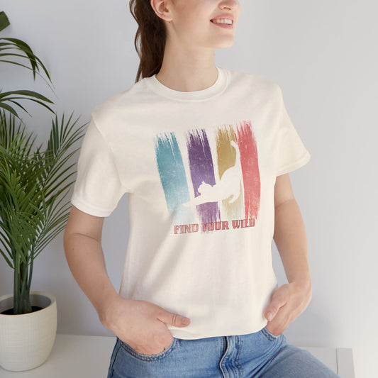 Cat Lover T-Shirt – Find Your Wild | Inspirational & Artistic Cat Design