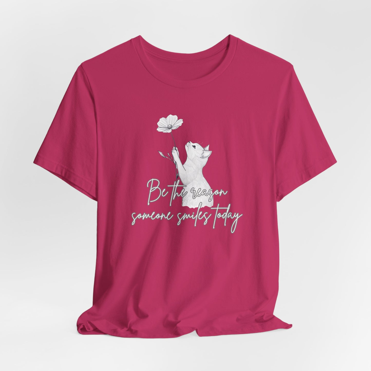 Cat Lover T-Shirt – Be the Reason Someone Smiles Today | Cute, Positive & Uplifting Cat Tee