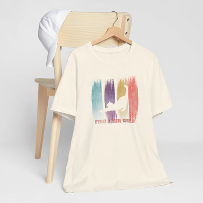 Cat Lover T-Shirt – Find Your Wild | Inspirational & Artistic Cat Design
