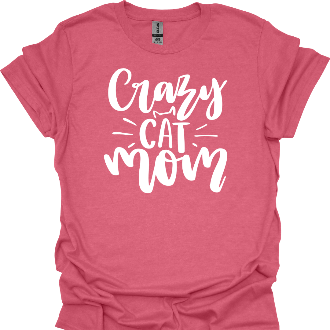 Crazy Cat Mom T-Shirt – Playful & Comfy Tee for Proud Cat Moms